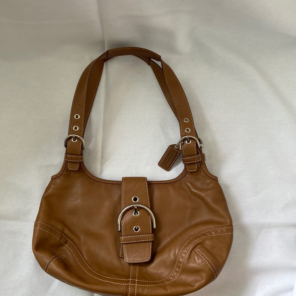 Vintage Coach Brown Leather Hobo bag